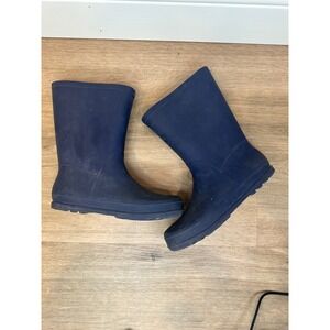 Target Rain Boots Kids Size 13 Navy Blue Waterproof Rubber Puddle Jumpers Spring